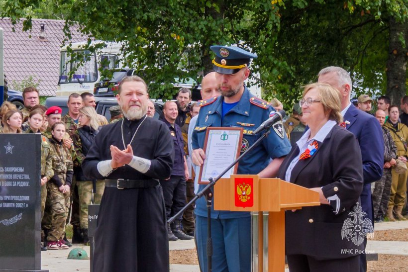 В Тверской области состоялось перезахоронение 413 красноармейцев при участии отряда «ФИПО-АГПС»